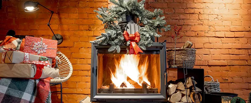 Travis Industries Linear Gas Fireplace Installation in Lochearn, Maryland