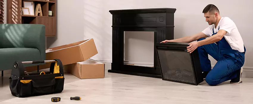 Old Rusted Metal Fireplace Repair And Replacement in Lochearn, MD